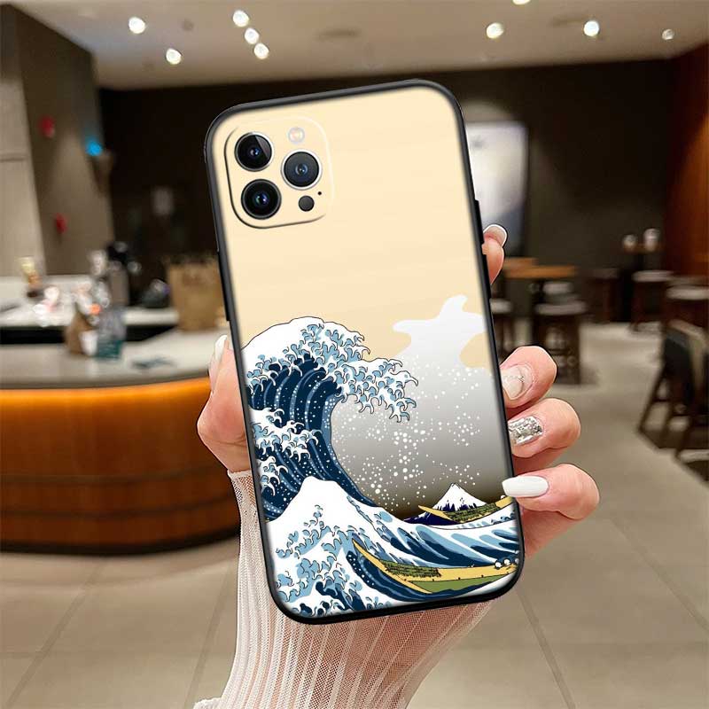 UP32 Great Wave off Kanagawa New High-End Shell Phone Case for iPhone SE X XS XR 16E 17 11 Pro Max 8 7 6 6s Plus Air