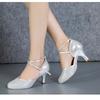 Dancing Shoes for Women/Ladies/Girls Ballroom Dance Shoes Closed Toe Professional Salsa/Latin Dance Shoes Heeled 5CM/7CM
