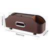 Car Backseat Organizers Backseat PU Leather Tissue Box With 2 Cup Holder Seat Organizer With Hook Multifunctional Car