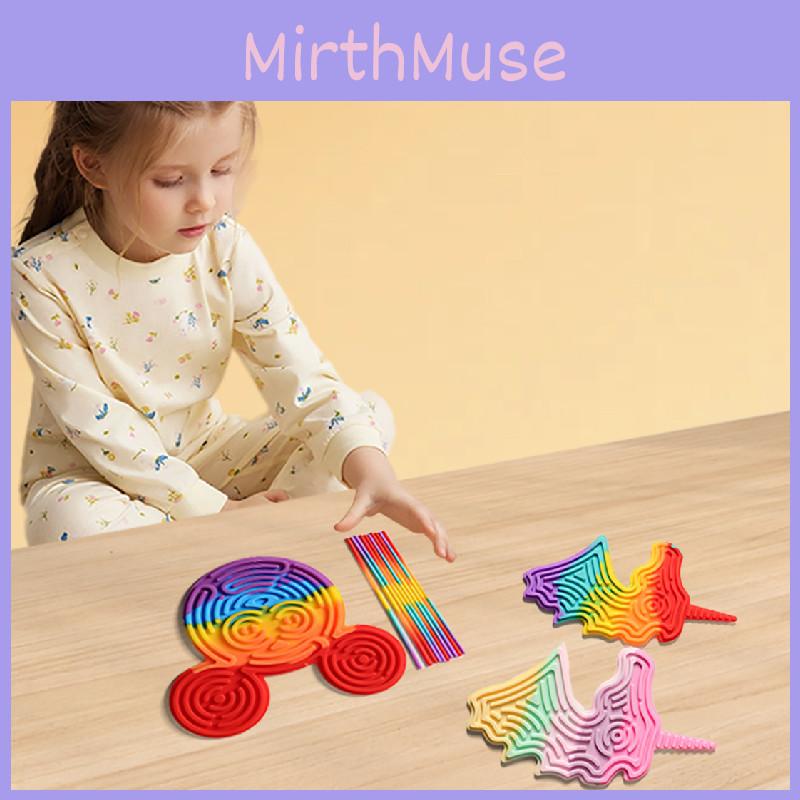 Colorful Silicone Sensory Activity Board For Kids With Unicorn Design For Stress Relief