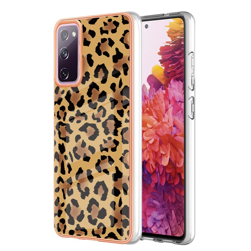 

YB IMD Series-19 Style D For Samsung Galaxy S20 FE 5G/S20 FE/S20 FE 2022/S20 Lite Phone Case 2.0mm TPU IMD Pattern Back Cover Leopard Print