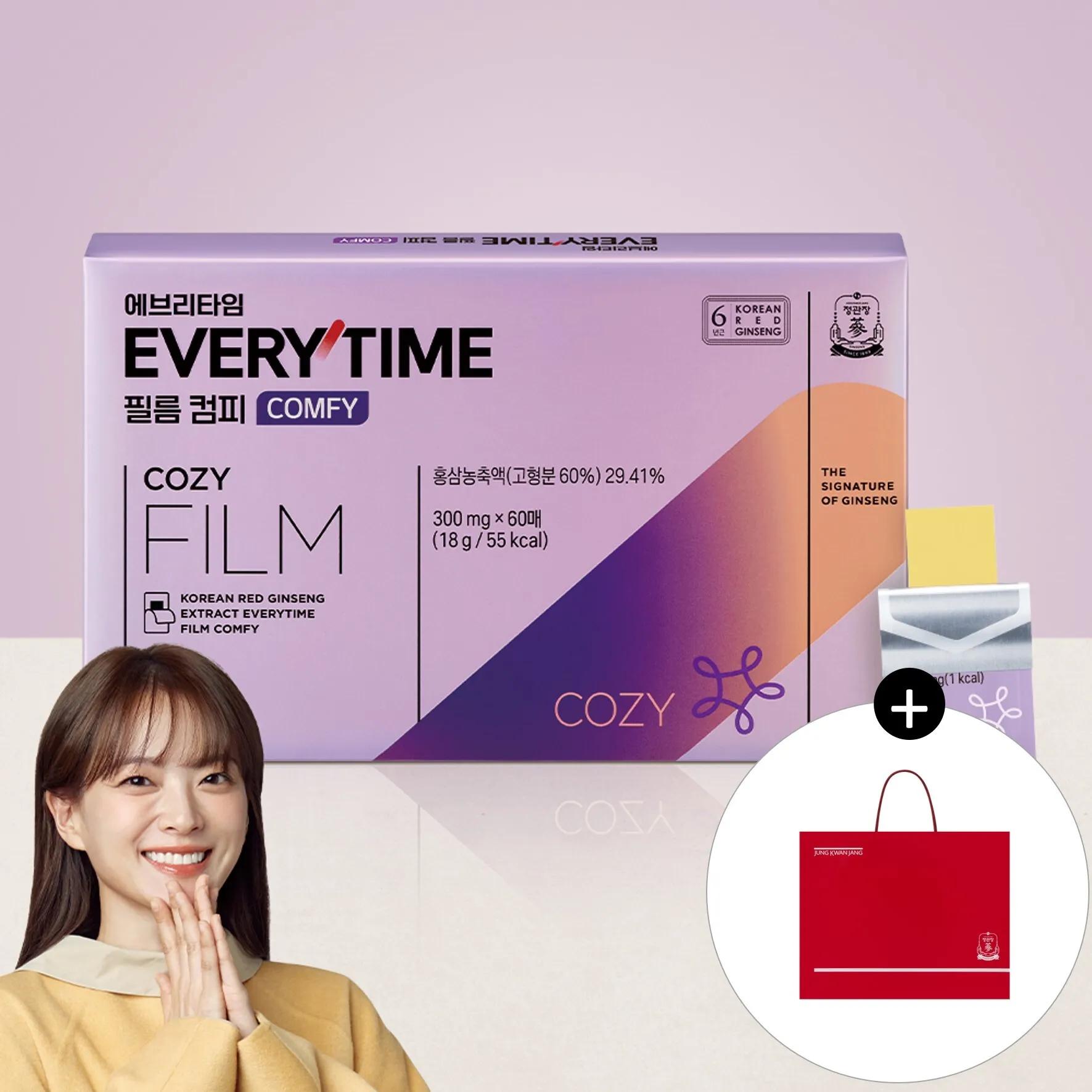 JUNG KWAN JANG Everytime Film Comfy (300mg*60 Sheets) (30-day supply)