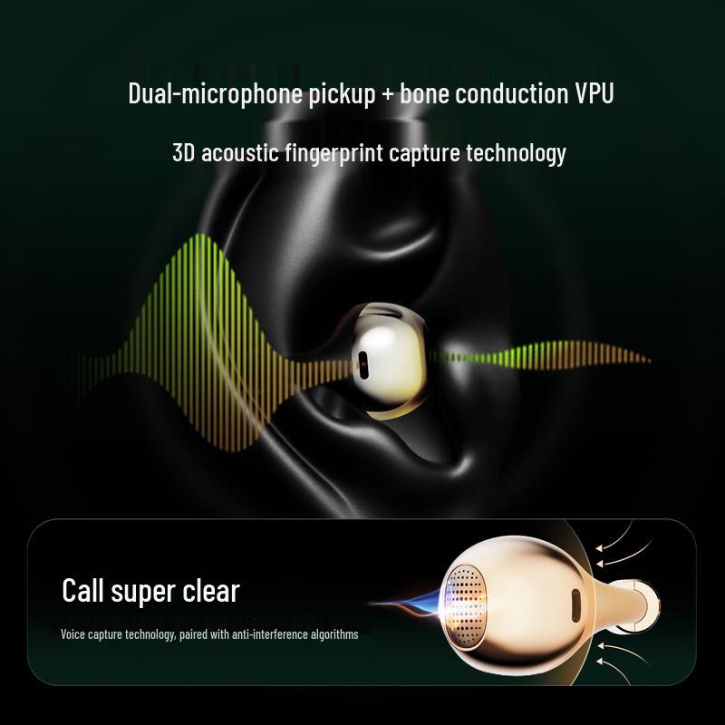 BUTTONS CLIP Open-Fit Bone Conduction Bluetooth Ear Clip Earbuds