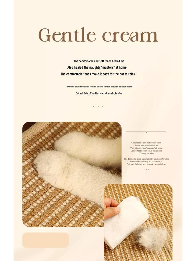 Sisal Cat Scratcher & Bed: Durable, Shed-Free Toy & Claw Board for Cats