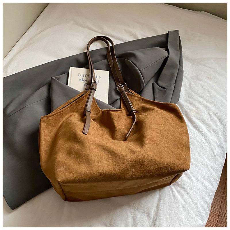 Leopard print handbag women s autumn new niche commuter shoulder large bag large capacity suede tote bag