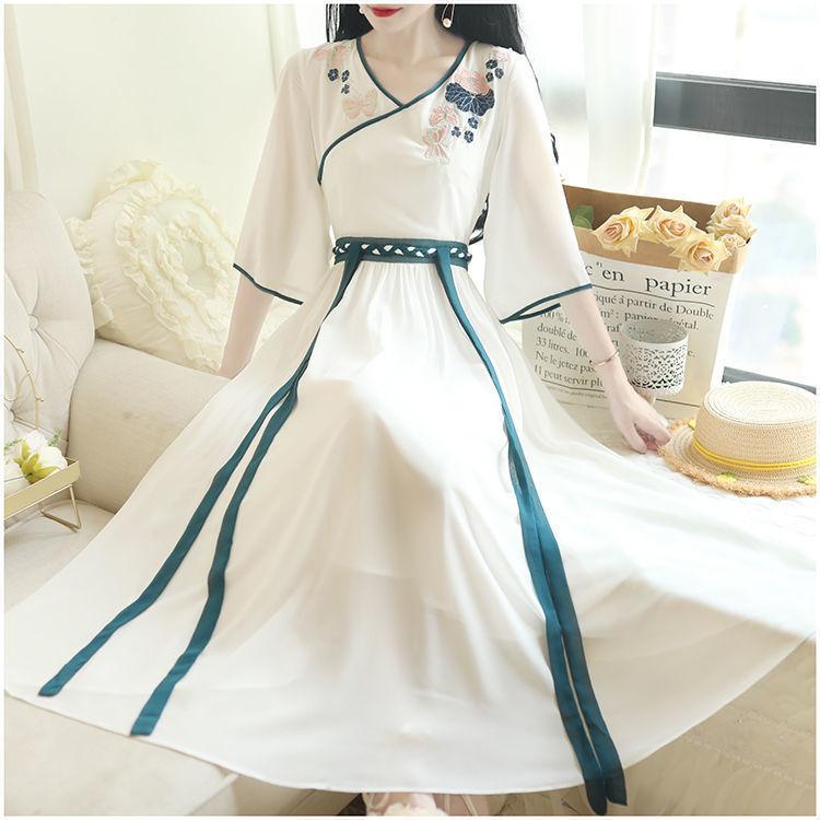 

Улучшенное модное женское длинное платье больших размеров Hanfu