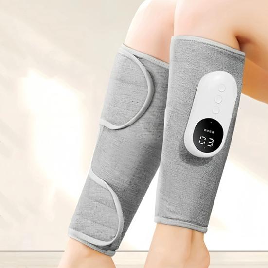 Leg Massager 3-Level Intensity Thigh Calf Massager Wireless Portable Vibration Pressure Massager for Circulation Relief Auto Shutdown Leg Fatigue