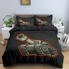 Cartoon Tank Duvet Cover War Theme Bedding Set For Kids Boys Man Soldier Camouflage Army Acting Polyester Comforter Cover King