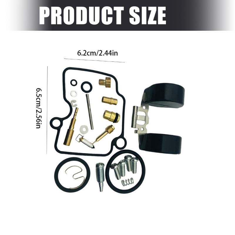 Motorcycle Carburetor Repair Kit with Needle Jets Gaskets Float Valves and Seals for YBR125 VM22 Car Modification Part