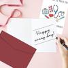 1pc Nurse Appreciation Greeting Cards with Envelopes, Thank You Notes for Healthcare Workers Blessing Cards