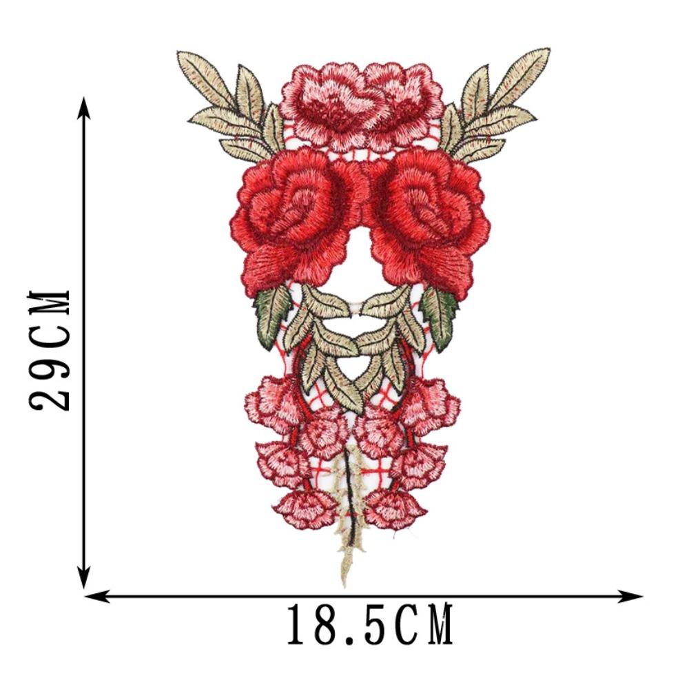 Floral Embroidery Flower Patch Multicolor Sew on Patch Fashion Elegant Sewing Accessories