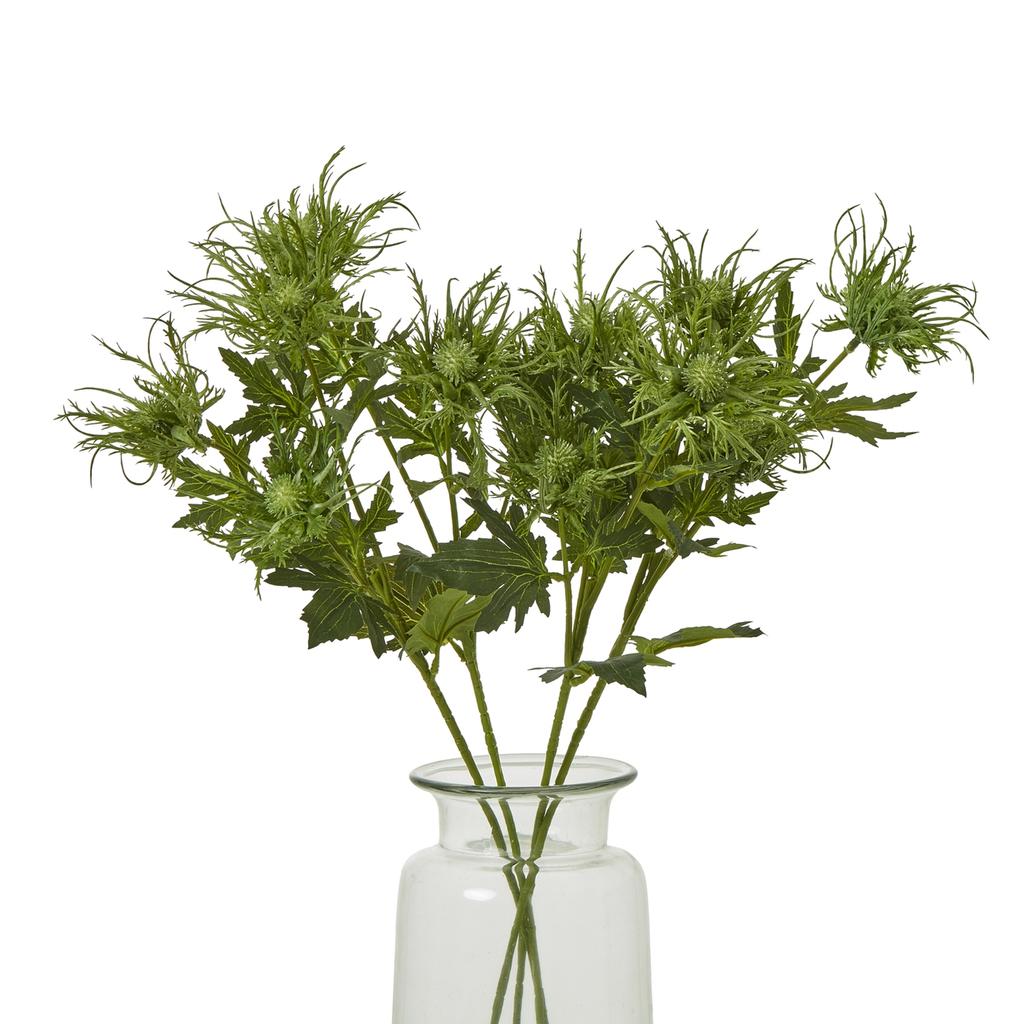 Hill Interiors Sea Holly Spray Artificial Flower
