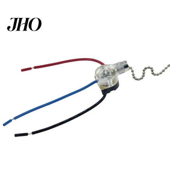 Bathroom Light Switch Replacement 3-Wire Beads Chain Wall Ceiling Fan Pull Cord String