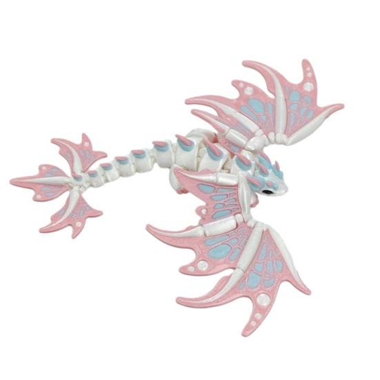 

3D Printed Flying Dragon Figurine Winged Dragon Fidget Toy with Movable Joints Articulated Dragon Decoration