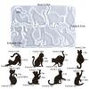 Premium Silicone Mold With 8 Cavity Cat Shapes For Jewelry Designers And DIY Enthusiasts Clear And Non Stick
