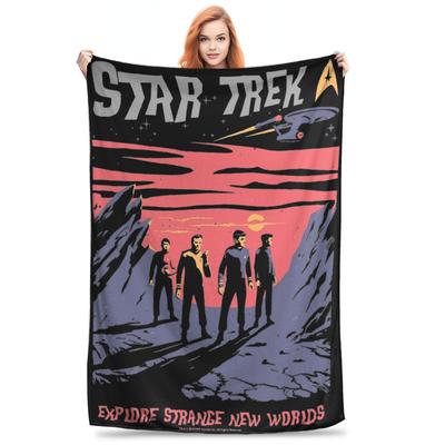 Superweiche Star Trek Die Originalserie Strange Wurfdecke Fleece Leichtgewicht Wissenschaftsoffizier Bettdecke Kuschelige Decken