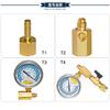 1PC vacuum pump vacuum gauge adapter tube fitting Refrigeration brass connector