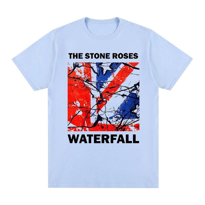 the stone roses waterfull T-shirt Cotton Unisex T shirt New TEE TSHIRT Womens Tops