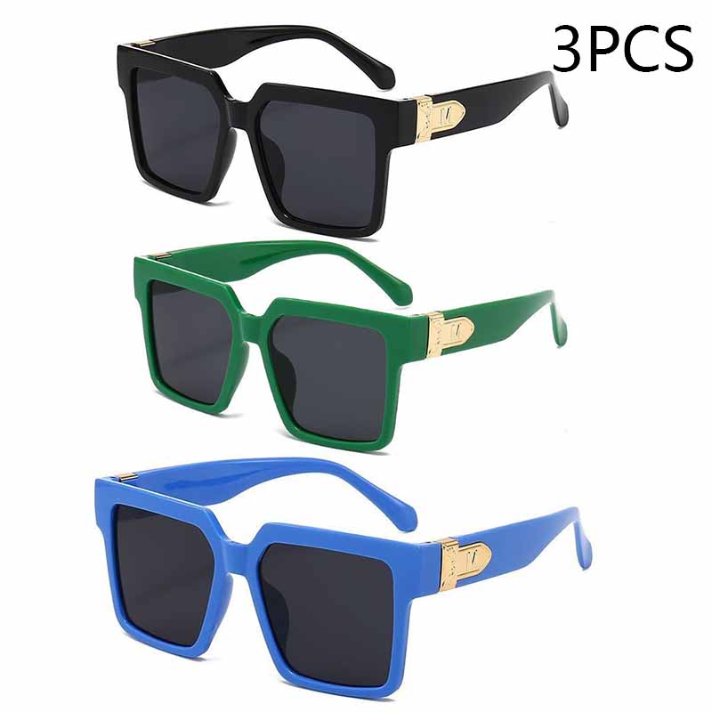 New Luxury Brand Designer Square Oversized Sunglasses Men Women Fashion Thick Frame Glasses Mens UV400 Male Celebrity