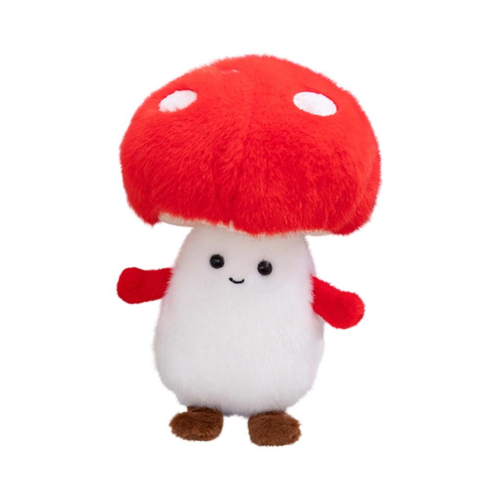 Plush Mushroom Toy Soft Stuffed Cartoon Doll with Luminous Feature for Children Gift and Room Decoration Cute Design