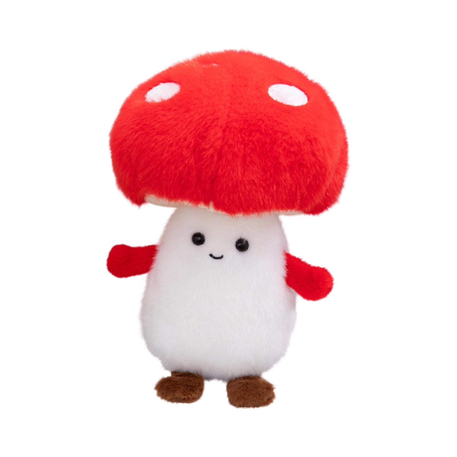 

Plush Mushroom Toy Soft Stuffed Cartoon Doll with Luminous Feature for Children Gift and Room Decoration Cute Design One Size