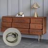 5/10 Stück Schubladenknöpfe aus Zinklegierung, 1,73*2,05 Zoll, Schrank-Schrankgriffe, Vintage-Möbel-Schubladengriffe, Einloch mit Befestigungsschrauben