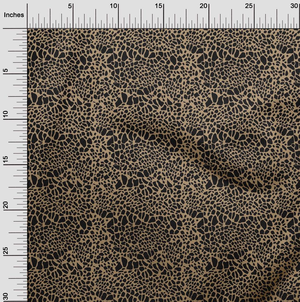 oneOone Cotton Flex Fallow Fabric Giraffe Animal Skin Sewing Craft Projects Fabric Prints By Yard 40 Inch
