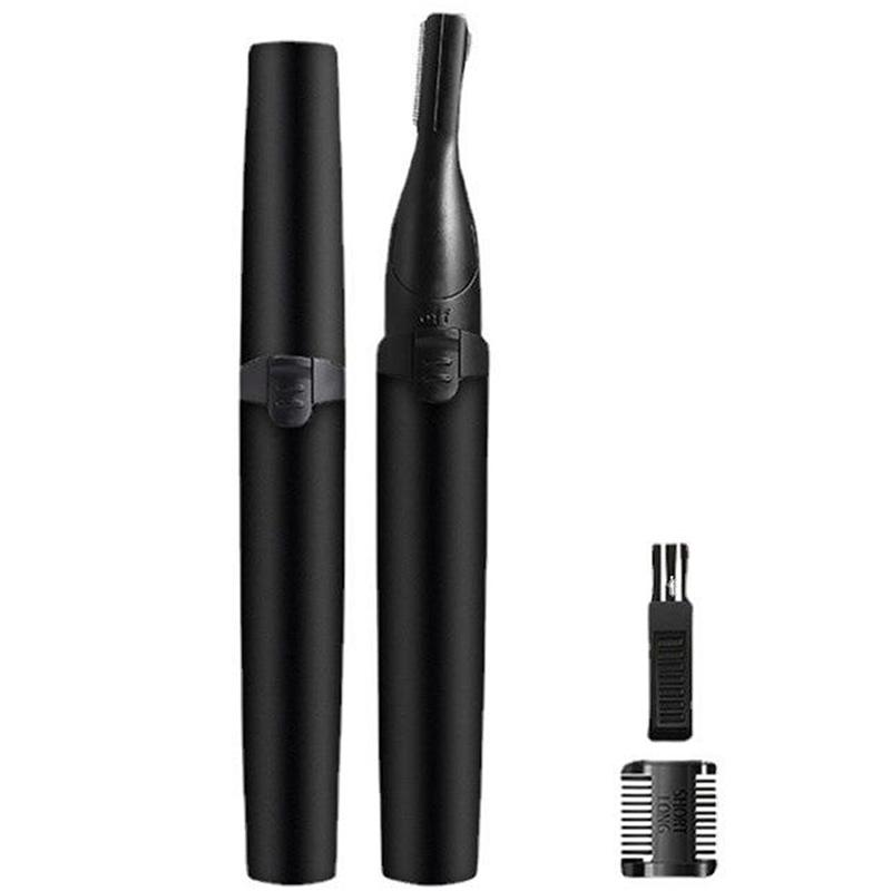 

Портативный аккумуляторный триммер 2 в 1 для женщин, для дома, для путешествий, портативный, безболезненный, мини-электрический триммер для бровей, бритвы для лица чёрный