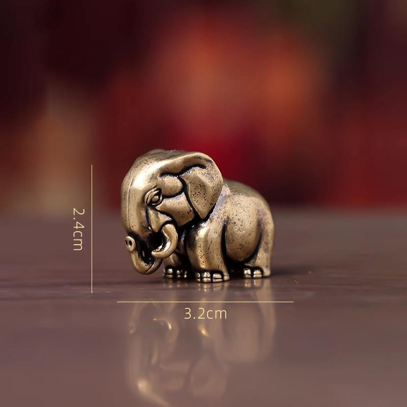 Retro Copper Hippopotamus Desktop Ornament 1Pc Solid Animal Sculpture for Home Office Shelf Decor Gift for Friends