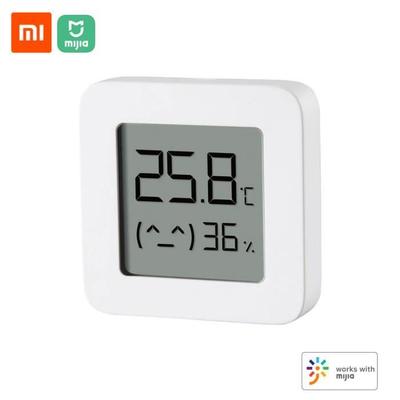 Xiaomi BT Termômetro 2 Sensor de Umidade Higrômetro Digital Elétrico Inteligente Sem Fio funciona com o aplicativo Mijia