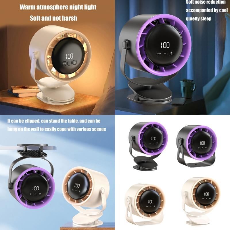 Small Desk Fan with 360degree Rotation Low Noise Fan Suitable for Baby Strollers Office Home Travel and Outdoor Activity
