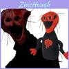 Spooky Horror Game Plush Toy The Boiled One Dark Style Stuffed Doll Red Black