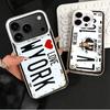 Retro Vintage License Plate Soft Phone Case for iPhone 15 16 17 Pro Max 17Air 16E 14 Plus 13 12 Mini Shockproof Cover Back Shell