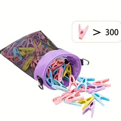 Yousheng Mesh Clothespin Bag Holder with Drawstring Closure Breathable Moisture Resistance Large-Capacity Clothespin Storage Organizer