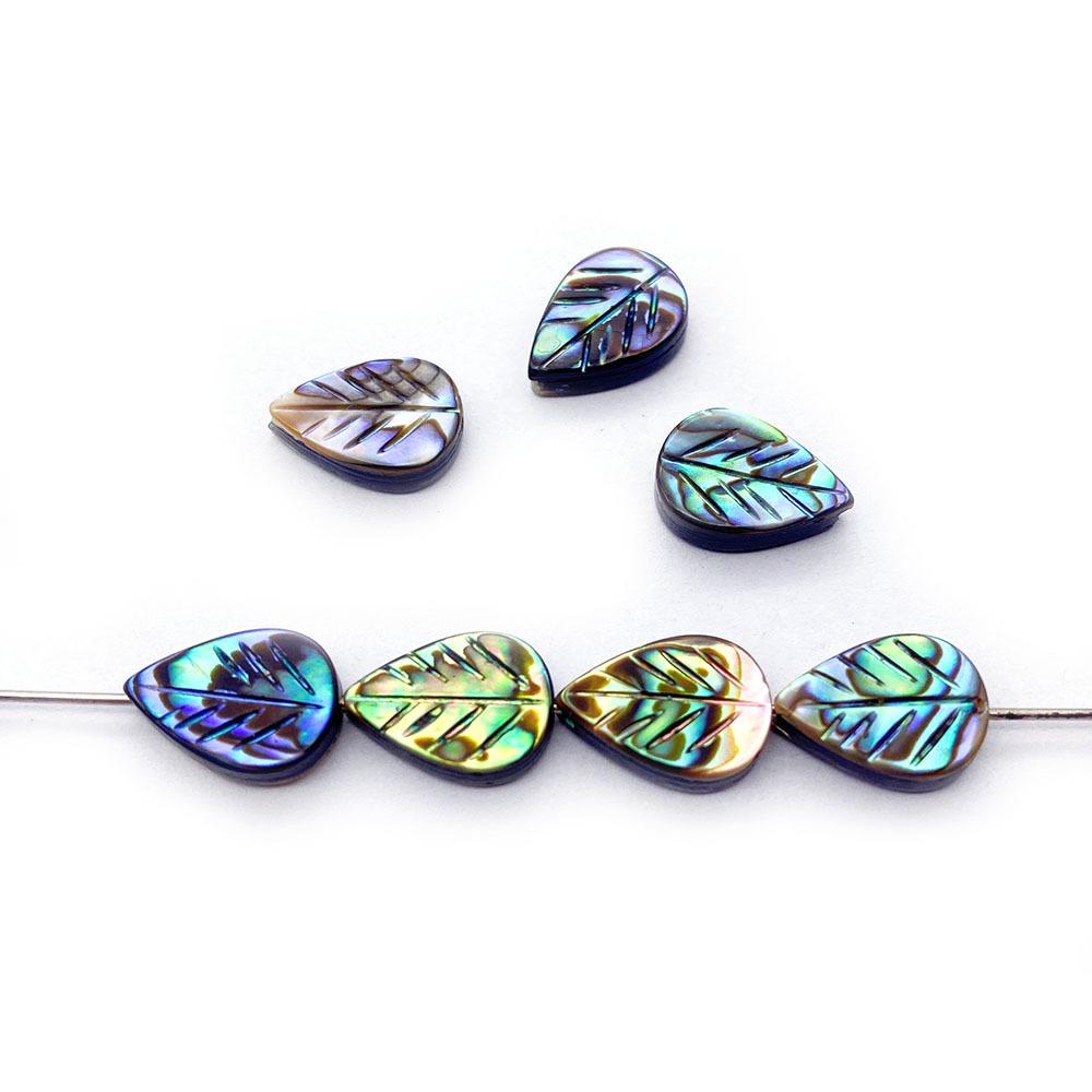Natürliche Abalone-Muschel Tropfen Oval & Herz Perlen für DIY Schmuck & Accessoires