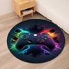 Game Controller Printed Round Rug Carpet Chair Rug Area Rug Entryway Doormats,for Office Chair Living Room Bedroom Kitchen Room.