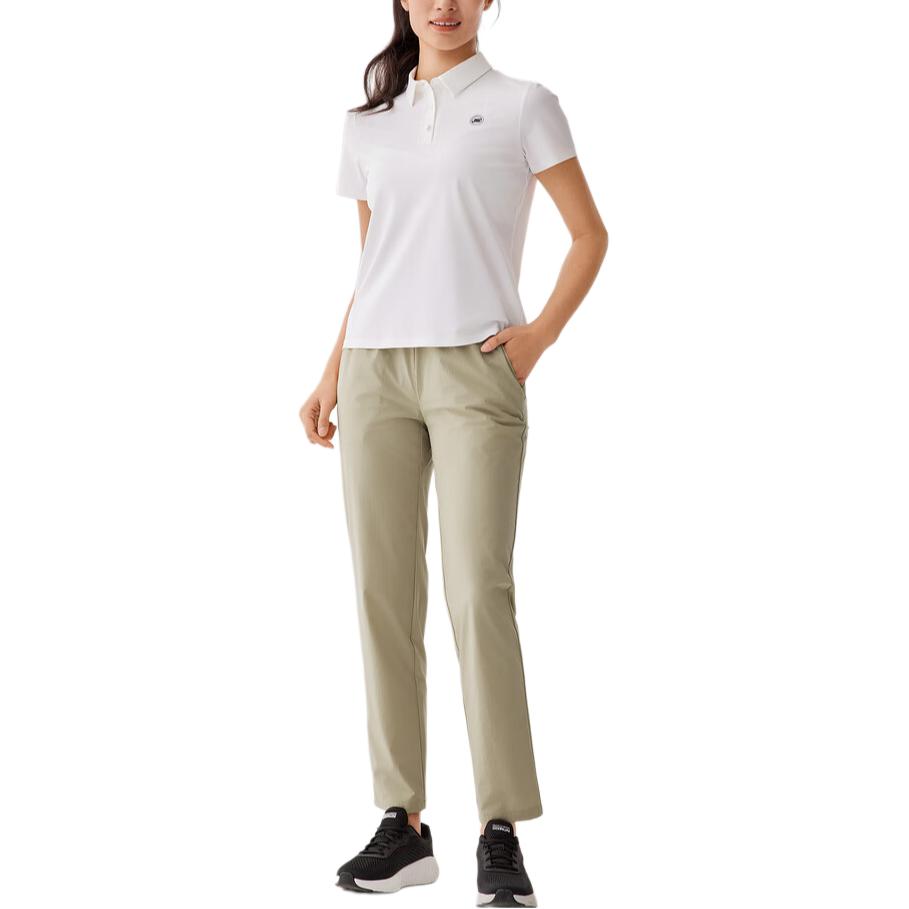 Skechers Moisture-Wicking Quick-Dry Cool Versatile Comfortable Soft Straight-Leg Casual Pants Women Bottoms Chestnut-Gold P225W167-00EG