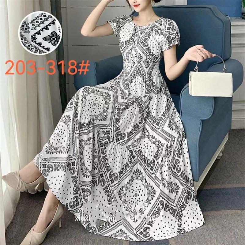 Off-Shoulder One-Neck Cotton Silk Dress Children's Summer Dress Bohemian Island Vacation Dress Travel Beach Dress