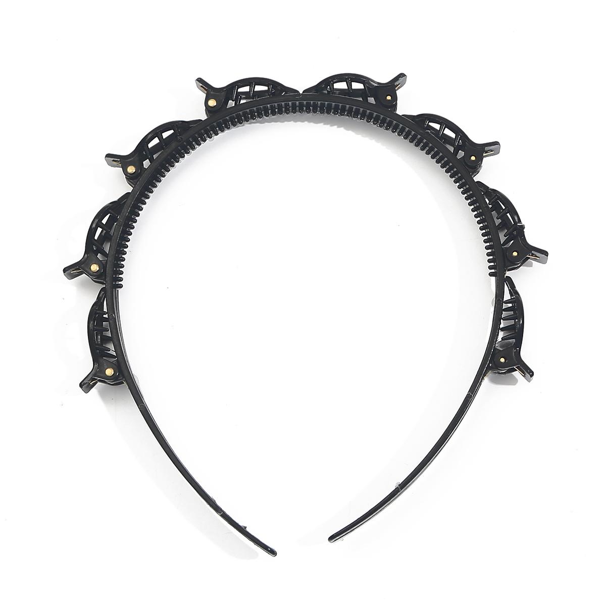 

1 плетеная пластиковая полая тканая повязка на голову