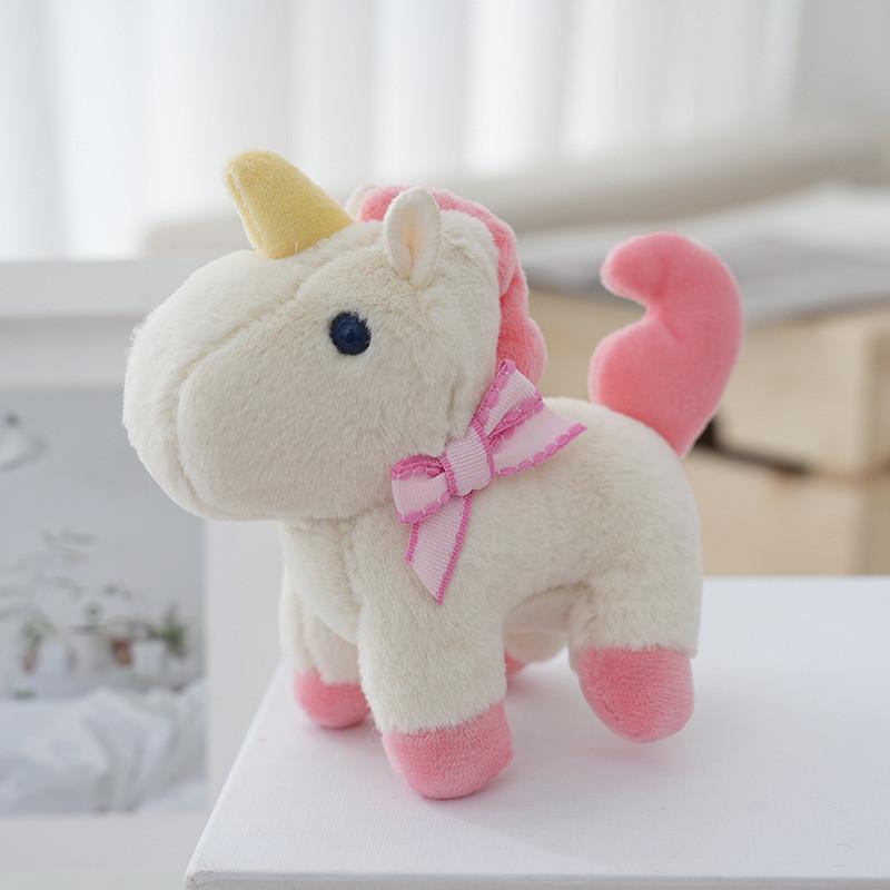 Unicorn Animal Plush Toy With Keychain For School Bag Decor And Gifts