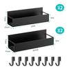 Magnetic Refrigerator Side Rack, Storage, Magnetic Rack, No Drilling Required, Space-Saving, Washing Machine, Microwave, Kitchen Storage, 5kg Weight C