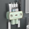 Magnetic Adsorption Inverted Toothbrush Holder 2 Automatic Toothpaste Squeezer Dispenser Storage Rack Bathroom Accessories Set