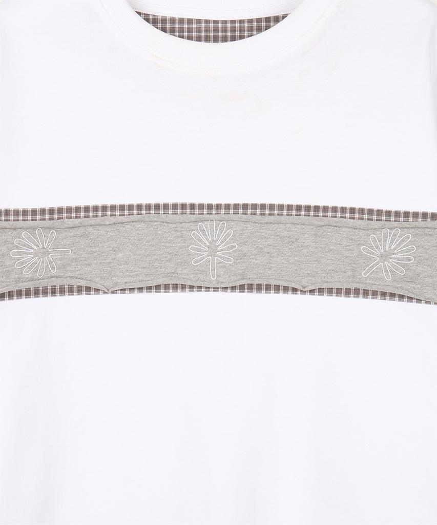 Dandel Dd Check Inset Symbol Tee (White)