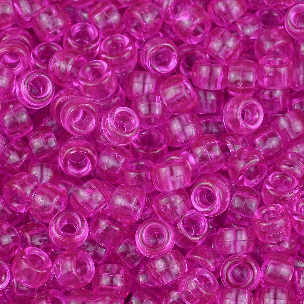 200-1200Pcs multi-colored Large Hole Pony Beads Plastic Beads For Bracelets Making DIY Crafts Jewelry Key Chains And Decorations