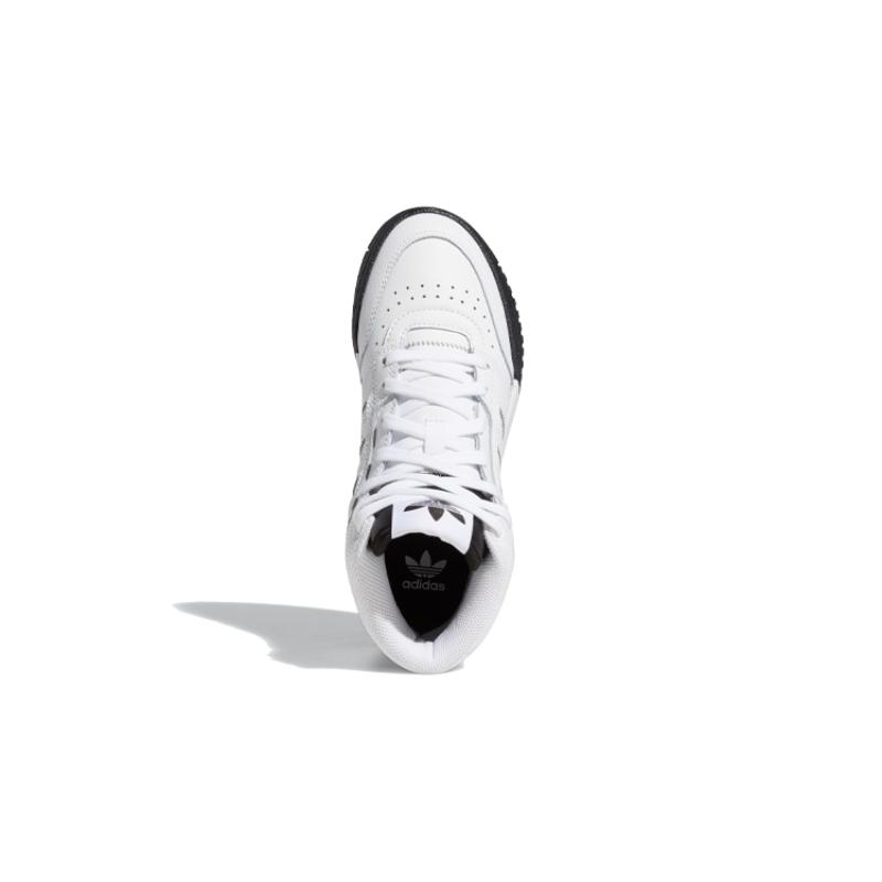 Adidas Originals Drop Step J High Top Kids' Skateboarding Shoes White Black Sneakers FV4889
