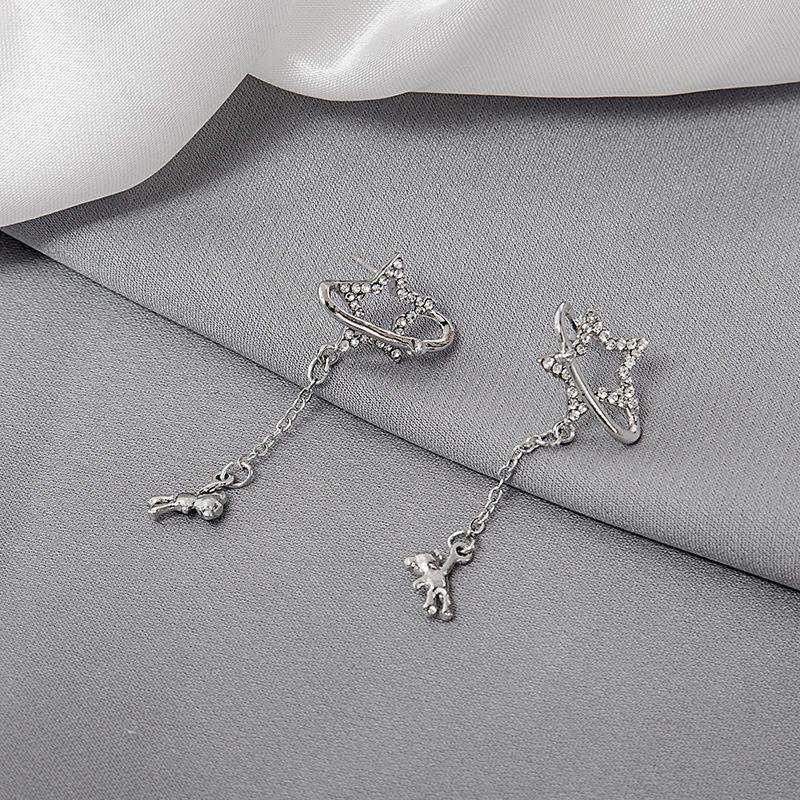 Bow Pearl Stud Earrings Femininity High-End Earrings Women Niche Design Cold Wind Earrings Women