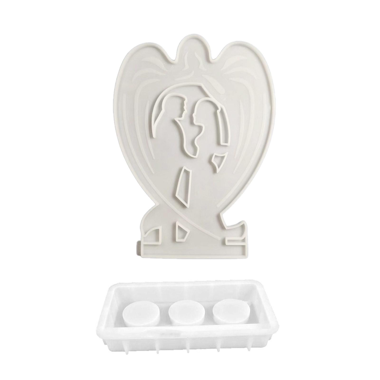 

Гипсовый подсвечник Силиконовая форма Форма для основания свечи Форма для пары Подсвечник в форме сердца Формы для украшений Украшения для дома Форма 2