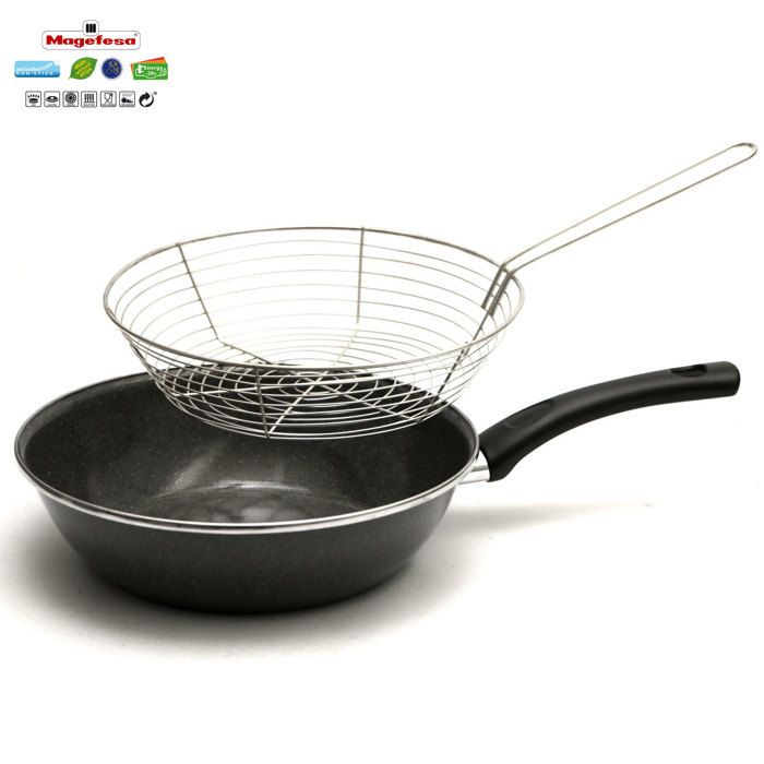 Poêle À Frire Avec Panier 26 Cm Magefesa PARMA Gris 01101878