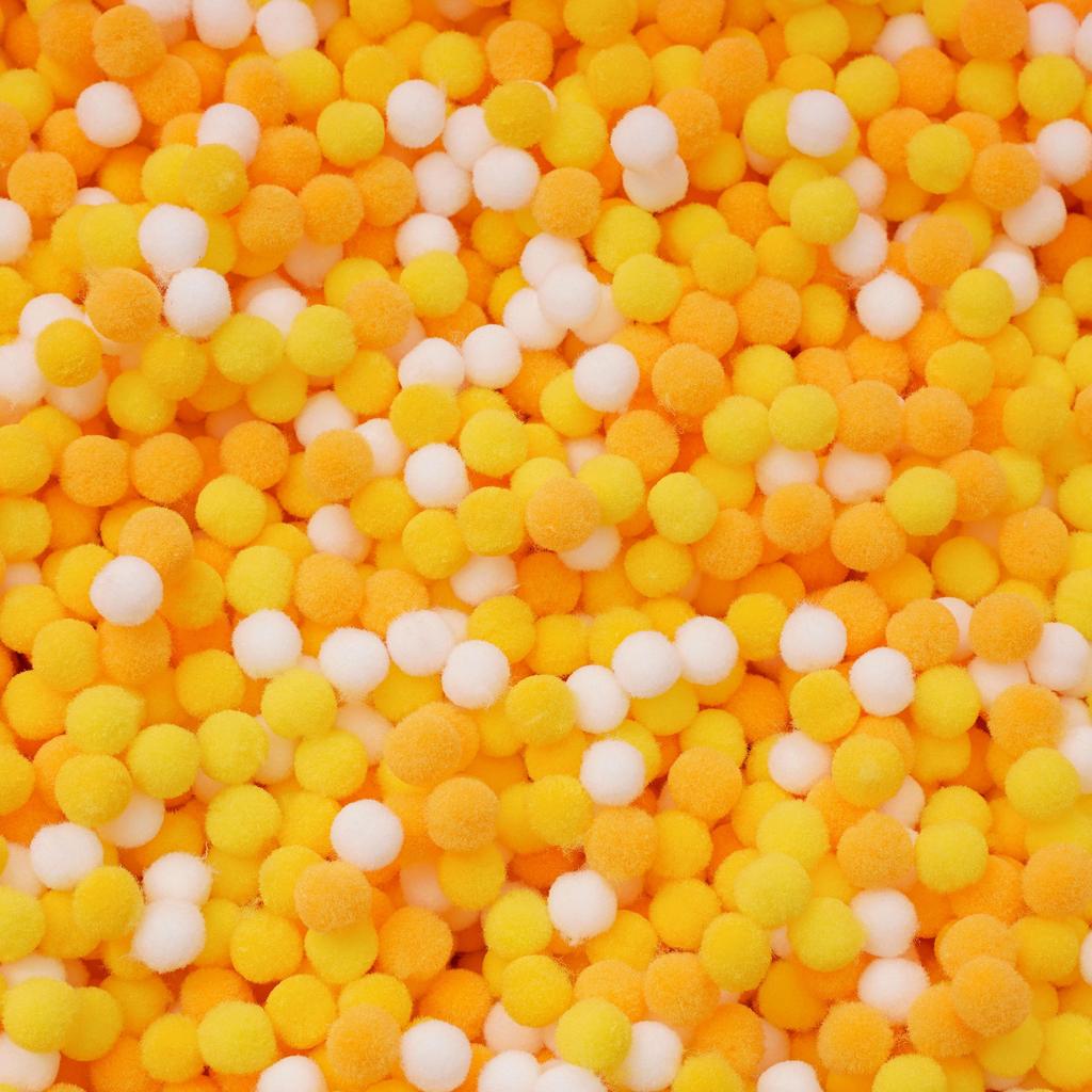20-200 Stück Bunte Pompon-Plüschbälle Gemischte Farbe Kreatives Kinder-Handarbeitsmaterial Glitzer-Schaumstoffball DIY Bastelbedarf