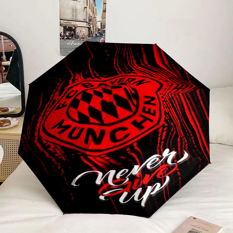 Football Club Neon Cityscape Umbrella 8-Frame for Travel, camping, Casual Lightweight Portable Umbrella, Essential for every family Holidays Gift
